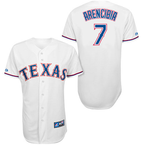 J-P Arencibia #7 Youth Baseball Jersey-Texas Rangers Authentic Home White Cool Base MLB Jersey